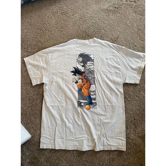 Vintage 2001 Dragon Ball Z USA Men’s Graphic Tee Shirt Size L Front/Back Print - Picture 1 of 9